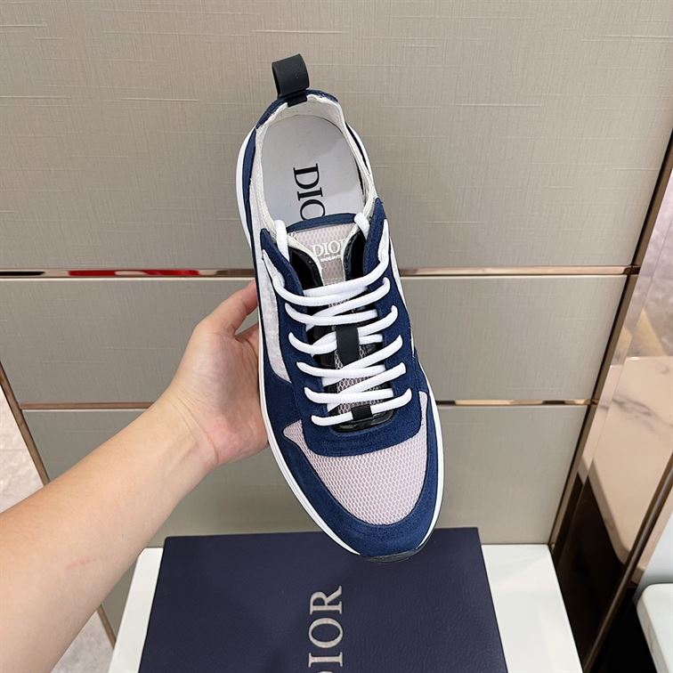 D10r B25 RUNNER NAVY OBLIQUE SUEDE SNEAKER   DO063