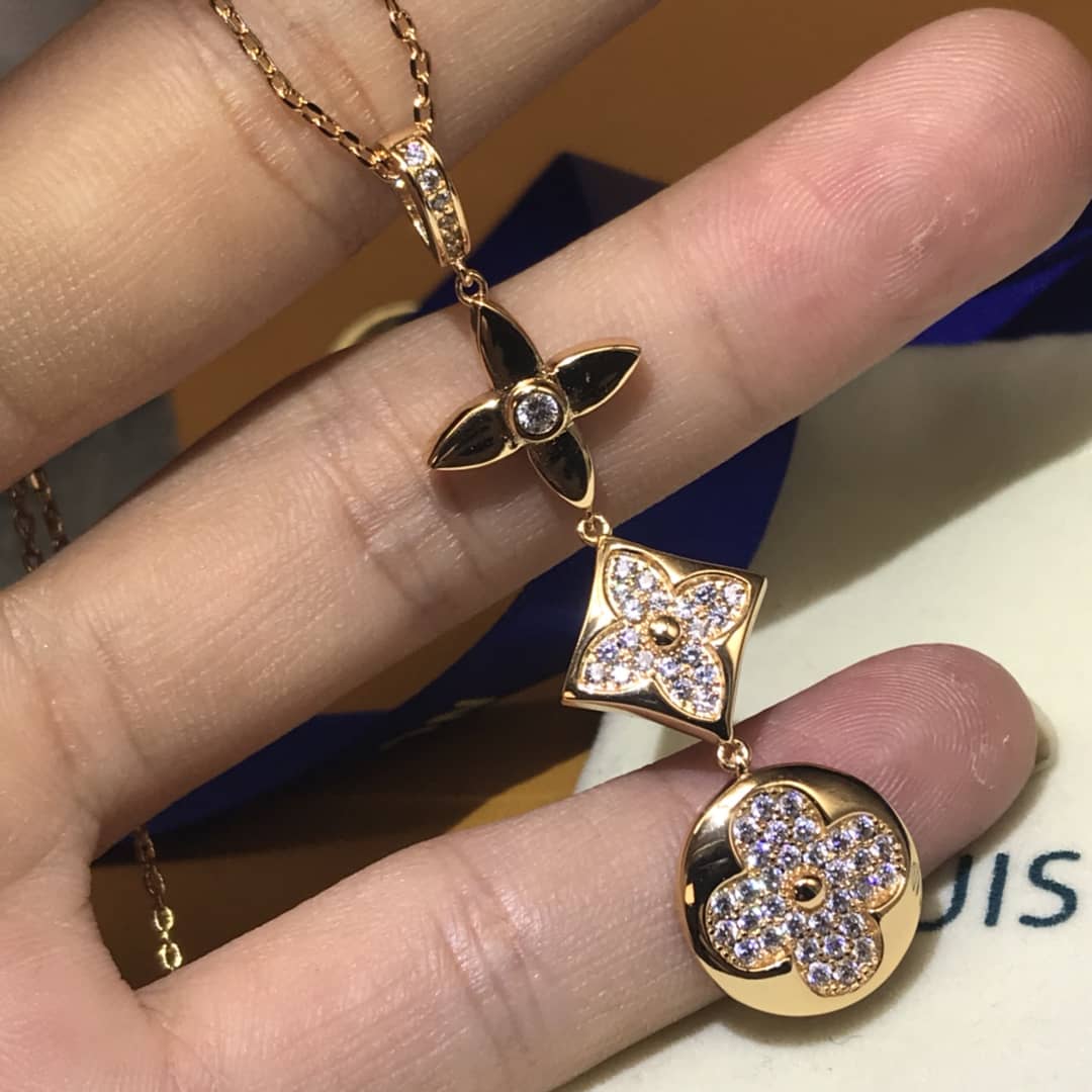 Knockoff L0vis Vvtt0n Logo Necklace