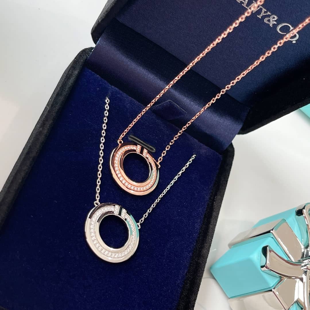 Fake T*f*ny Logo Necklace