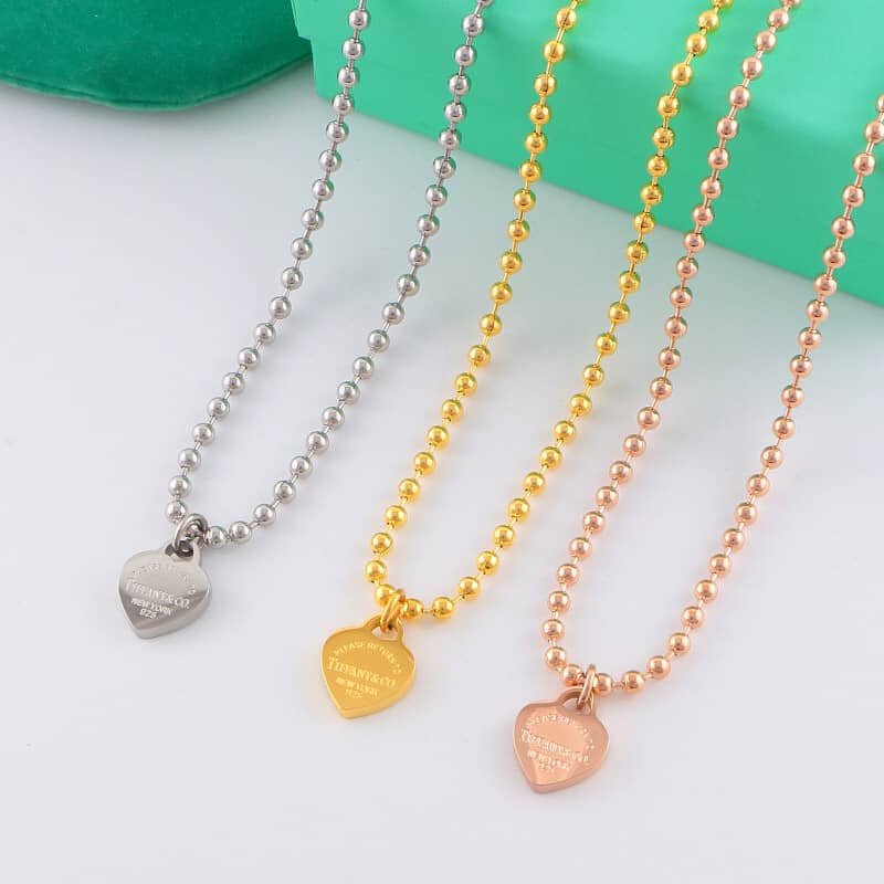 Knockoff T*f*ny Logo Necklace