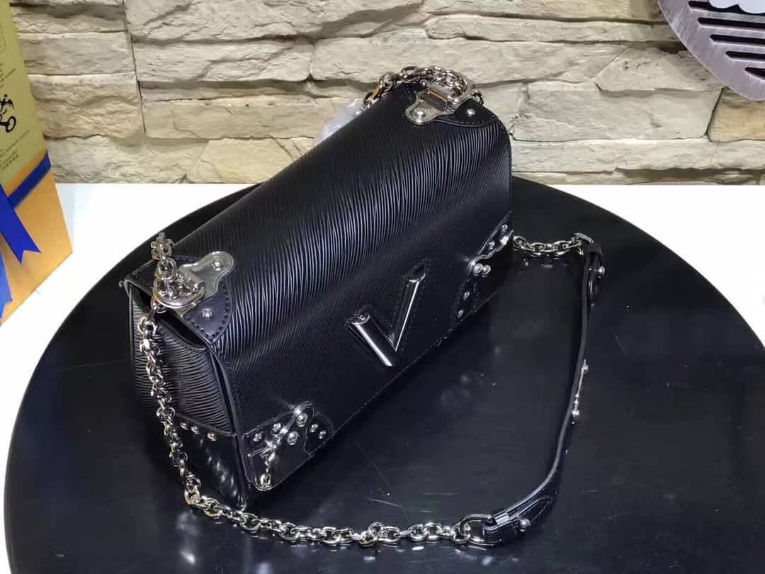 L0vis Vvtt0n Replica Twist MM Epi Leather Bag Black