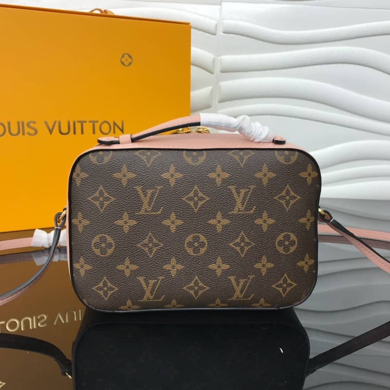 L0vis Vvtt0n Saintonge Monogram Canvas Replica Shoulder Bag Pink M43557
