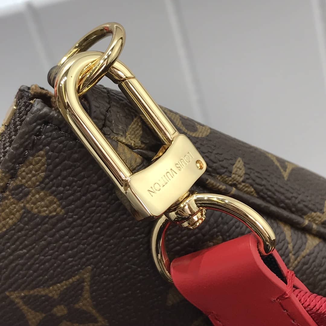 L0vis Vvtt0n Monogram Canvas Multi Pochette Replica Red M44823