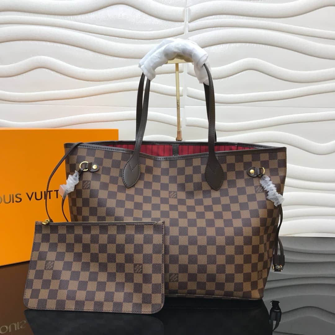 L0vis Vvtt0n Neverfull MM Damier Ebene Bag Replica Red N40995