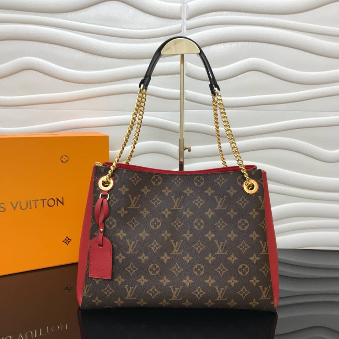 L0vis Vvtt0n Surene MM Monogram Chain Shoulder Bag Replica Red M43772