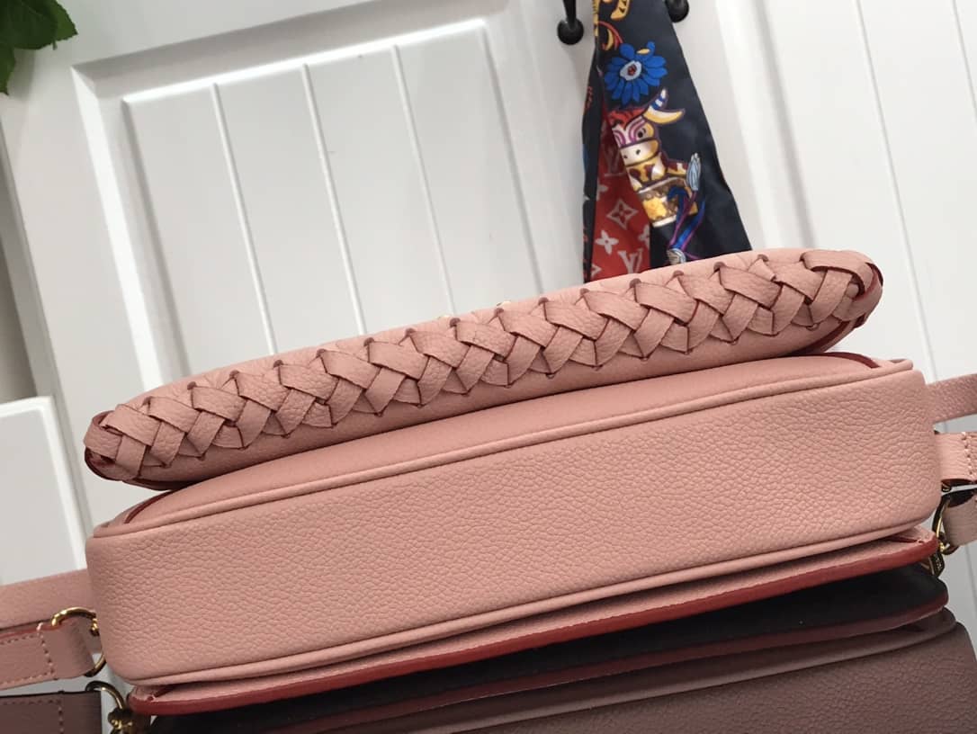 L0vis Vvtt0n Pochette Metis Braided Monogram Empreinte Replica Pink M43942