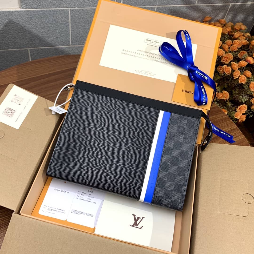 L0vis Vvtt0n Pochette Voyage MM Epi Damier Graphite M56827 Replica
