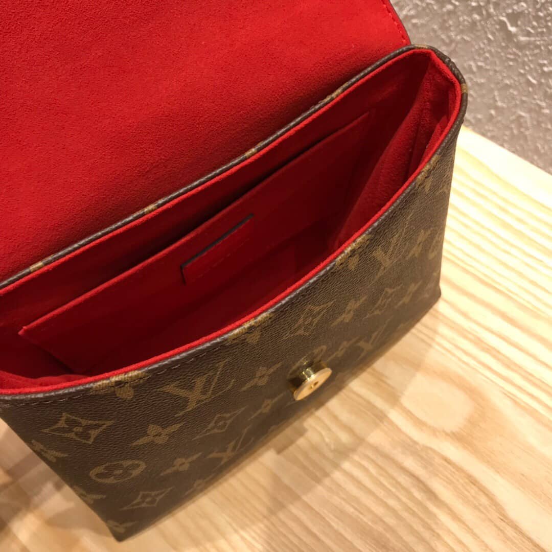 L0vis Vvtt0n Monogram Canvas Locky BB Bag Replica Red M44321