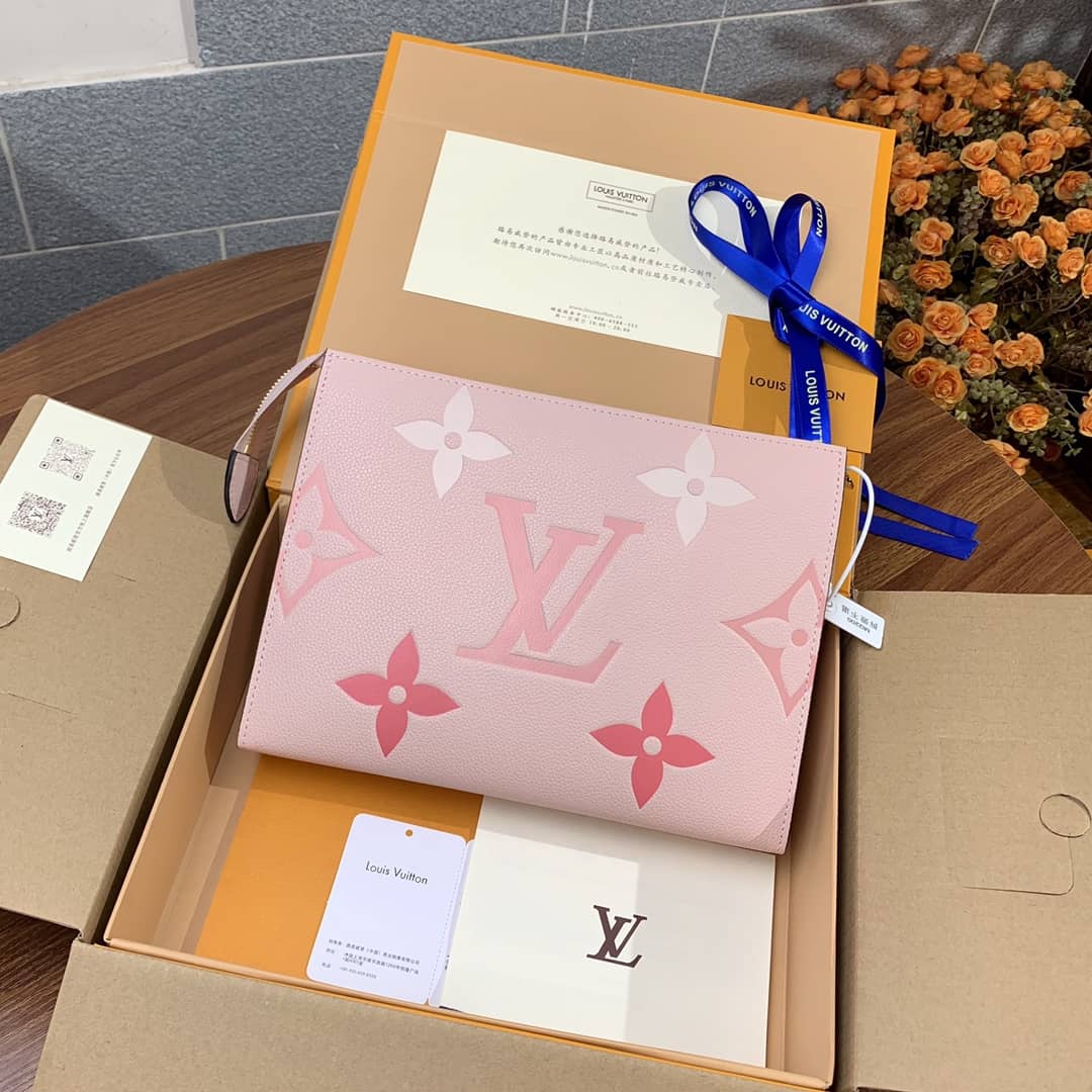 L0vis Vvtt0n Summer Toiletry Pouch Monogram Empreinte Replica Pink M80504