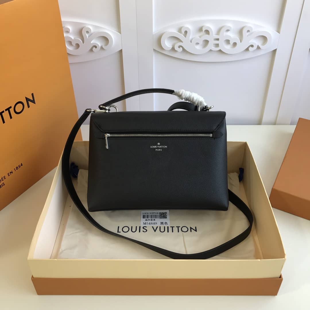 L0vis Vvtt0n MyLockMe 2way Leather Grain Replica Satchel Black M54849