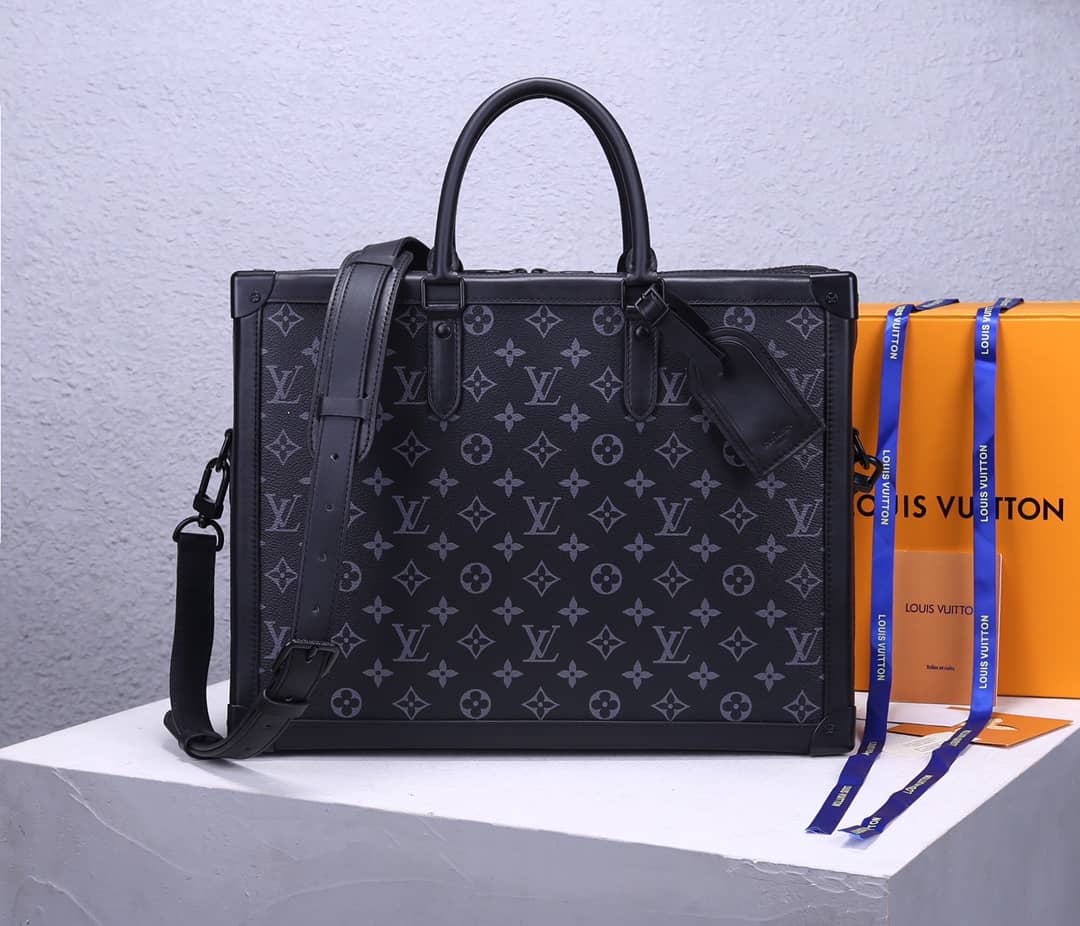 L0vis Vvtt0n Monogram Soft Trunk Replica Briefcase Laptop Bag Black M44952