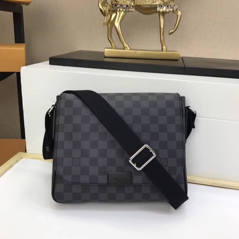 L0vis Vvtt0n District PM Damier Graphite Replica Shoulder Bag N41260