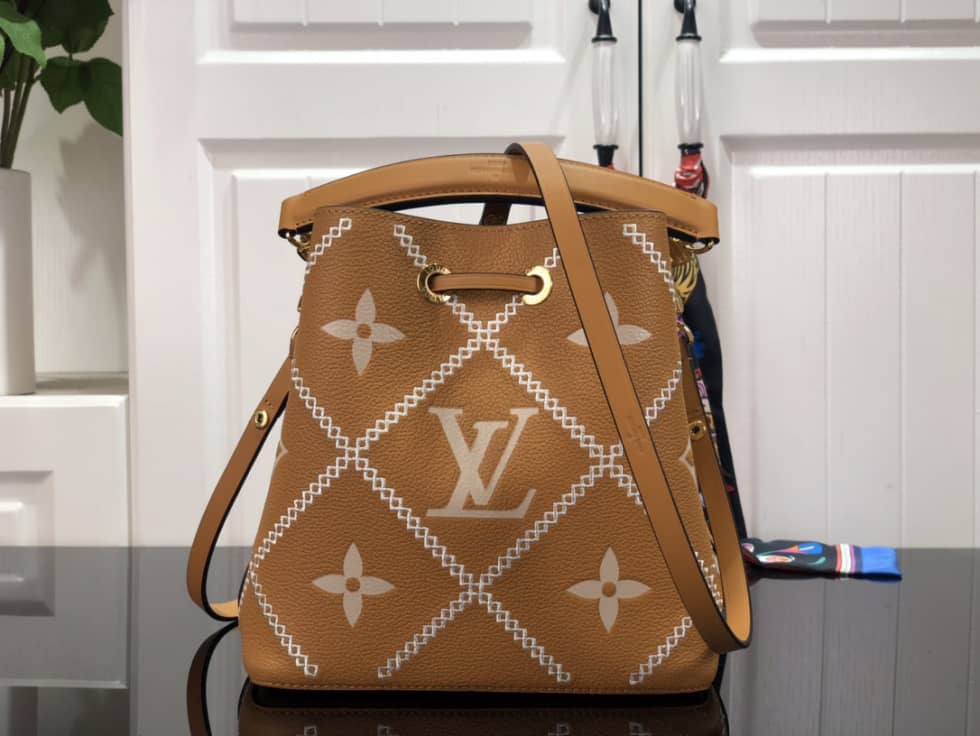 L0vis Vvtt0n NeoNoe MM Brown M46023 Replica Bucket Bag