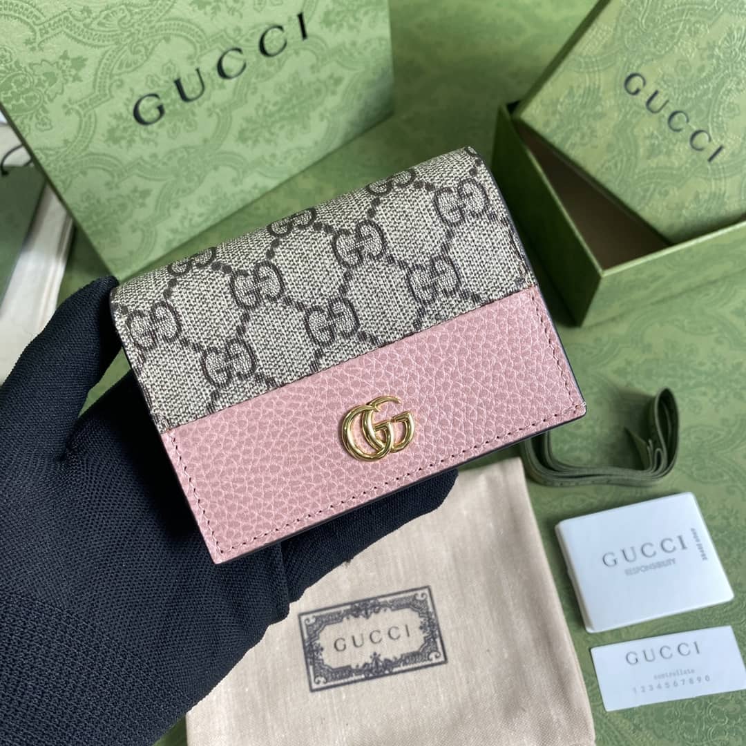 Gvc*1 Marmont GG Card Case Wallet Replica 658610