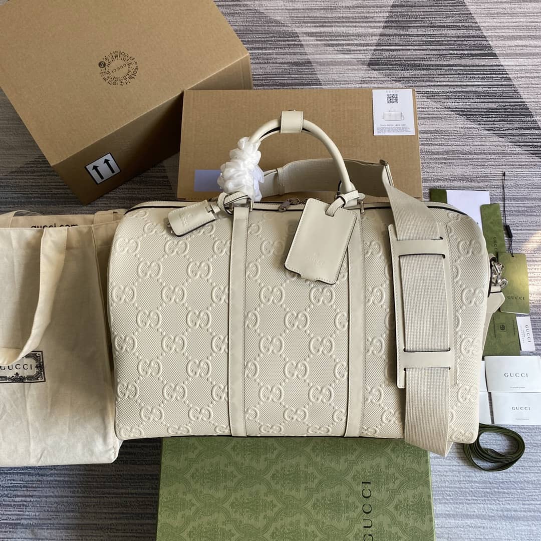 Gvc*1 GG Embossed Duffle Bag Replica 625768