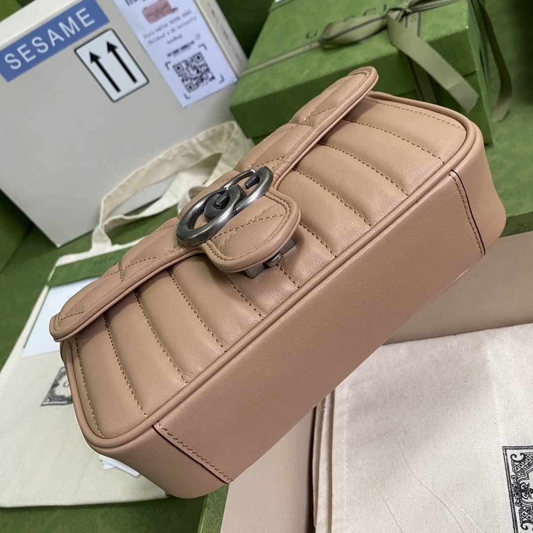 Gvc*1 Marmont GG Matelasse Leather Mini Shoulder Bag Replica 446744