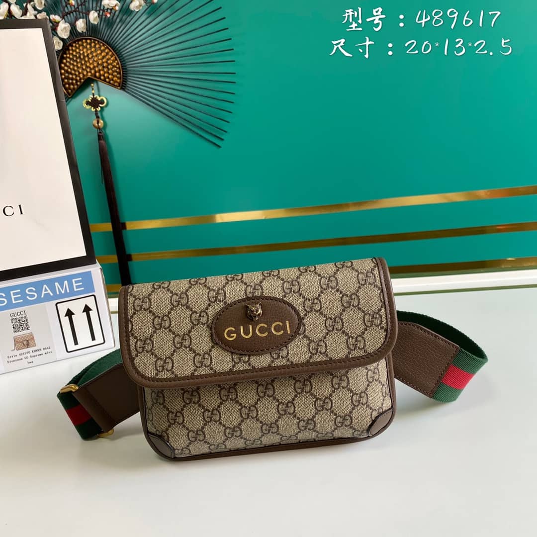 Gvc*1 Totem Web GG Svp*me Messenger Bag Replica 489617