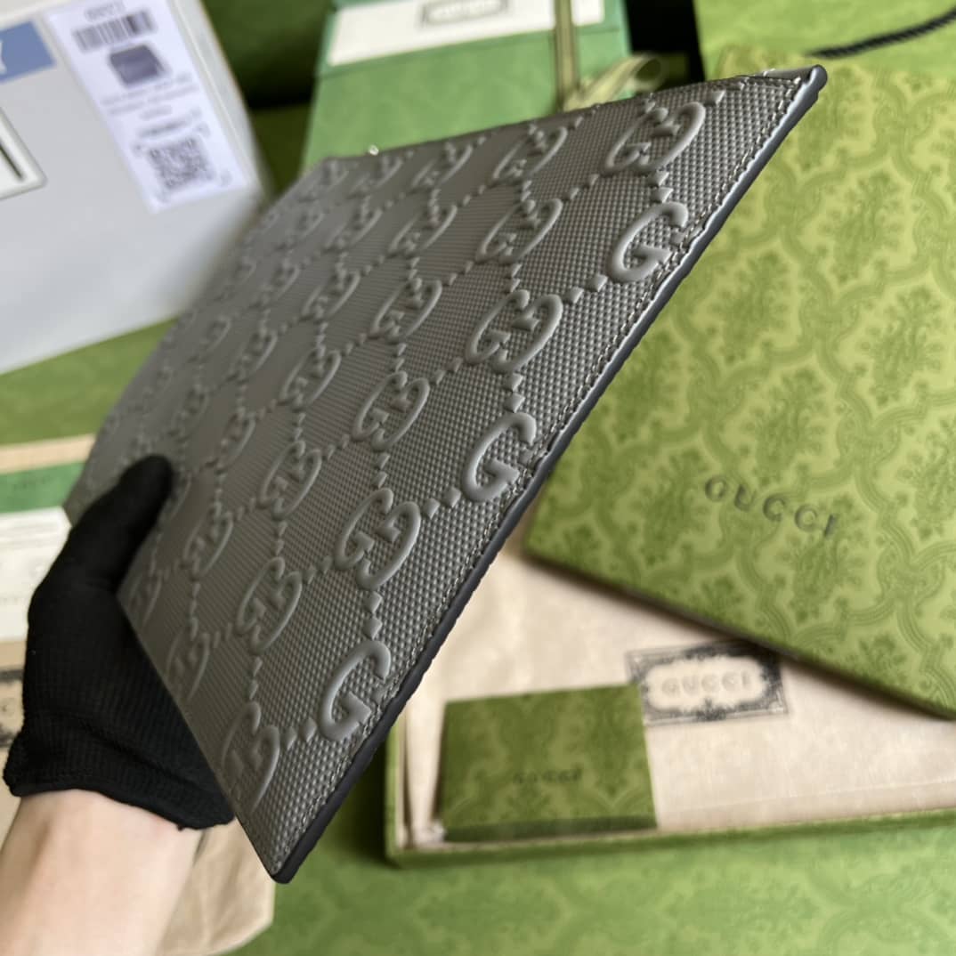 Gvc*1 Purse Dupes Mens GG Embossed Pouch 625569