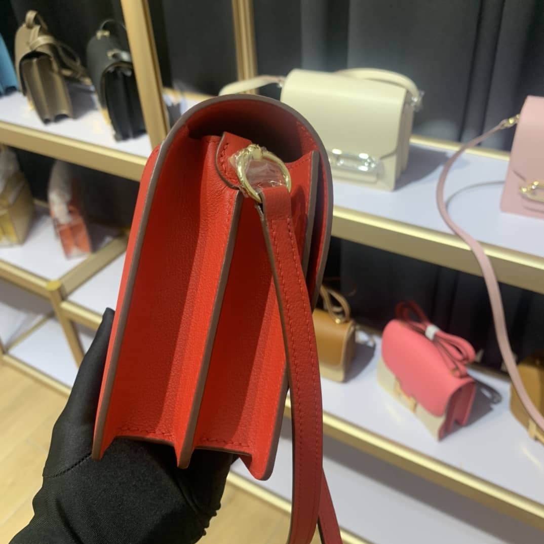 H**me5 Roulis Mini Sac Evercolor Calfskin Leather Crossbody Bag