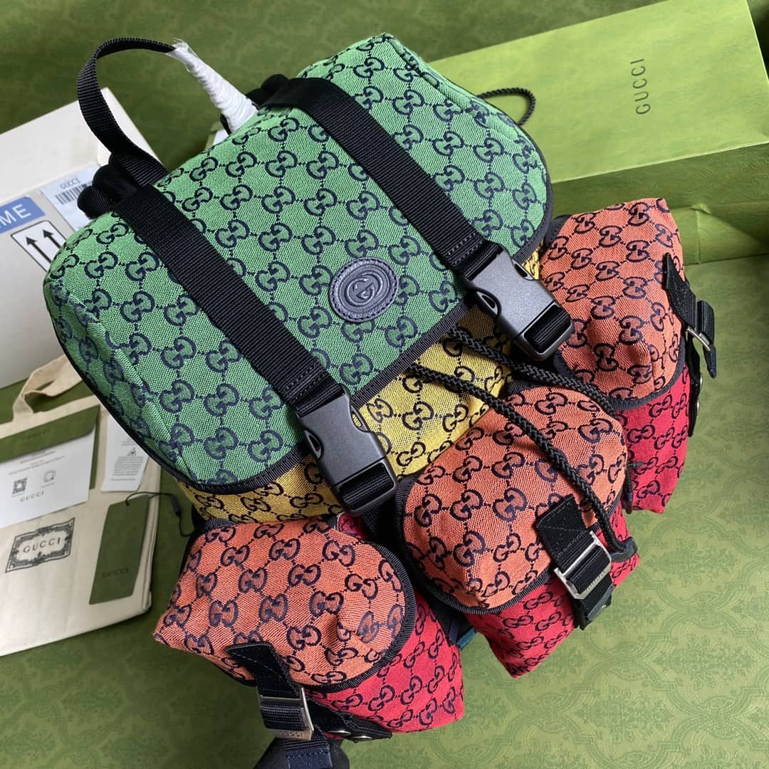Gvc*1 Off The Grid GG Monogram Nylon Travel Backpack Replica 626160