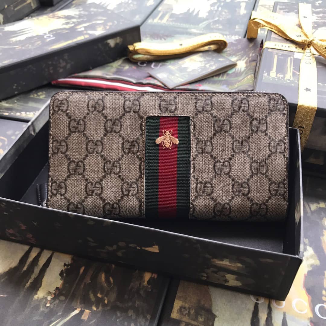 Gvc*1 Web GG Svp*me Around Zip Wallet Replica 408831