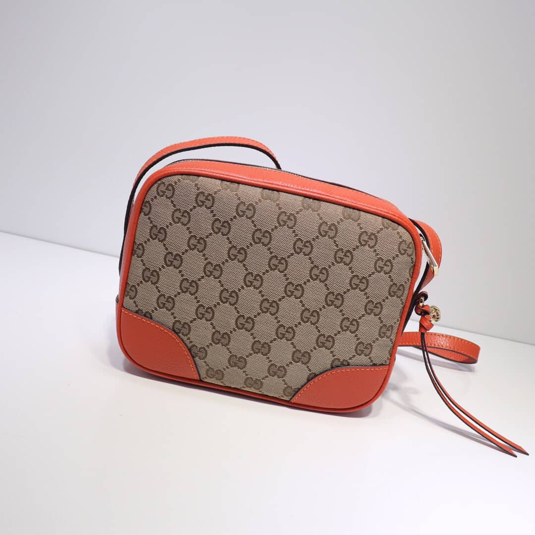 Gvc*1 GG Canvas Messenger Bag Replica Orange 449172