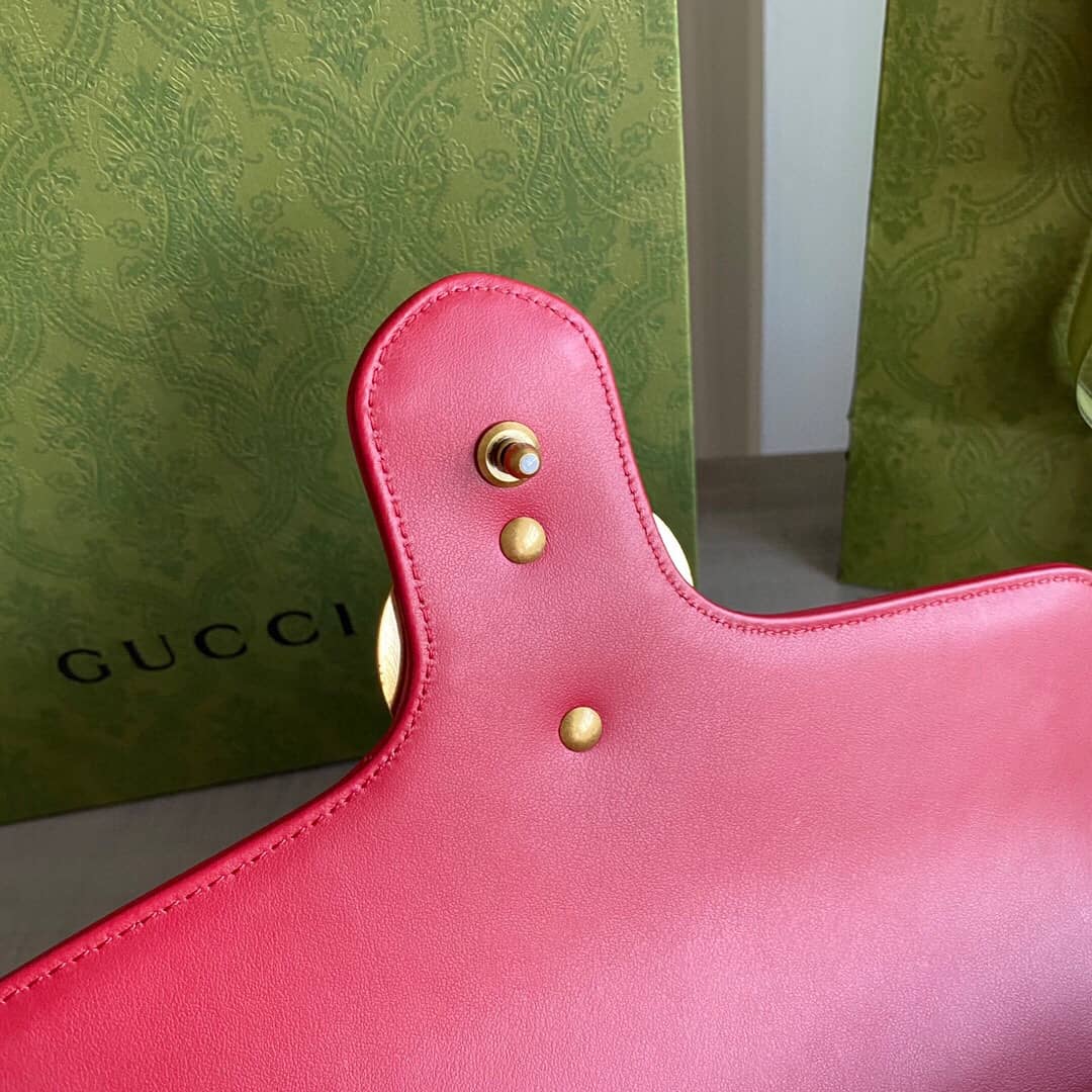 Gvc*1 Marmont Dupe Mini GG Marmont Replica Bag Red 498100