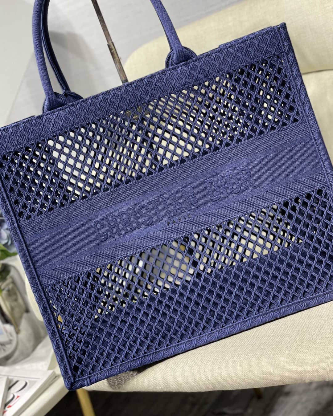Chr1st1an D10r Mesh Book Tote Bag
