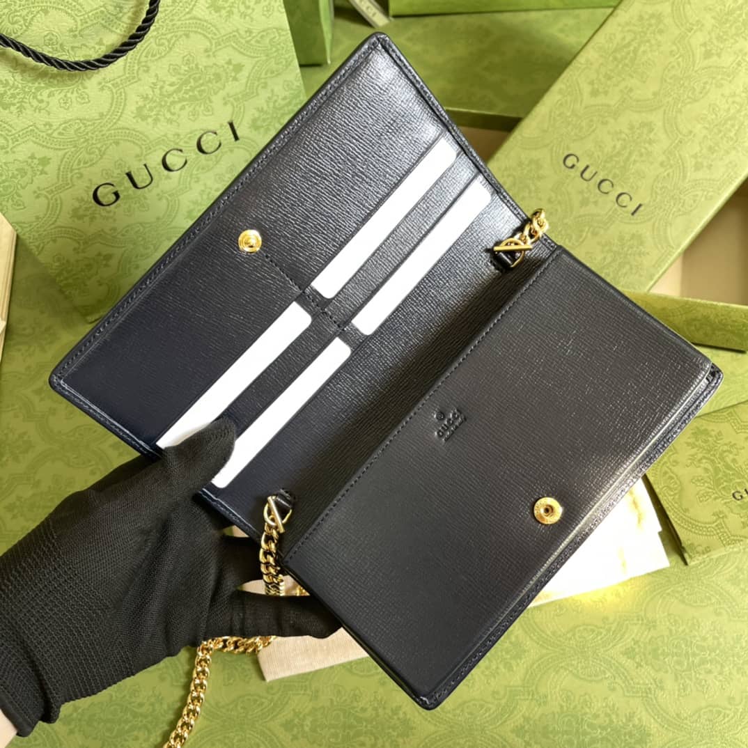 Gvc*1 1955 Horsebit Chain Wallet Replica 621892