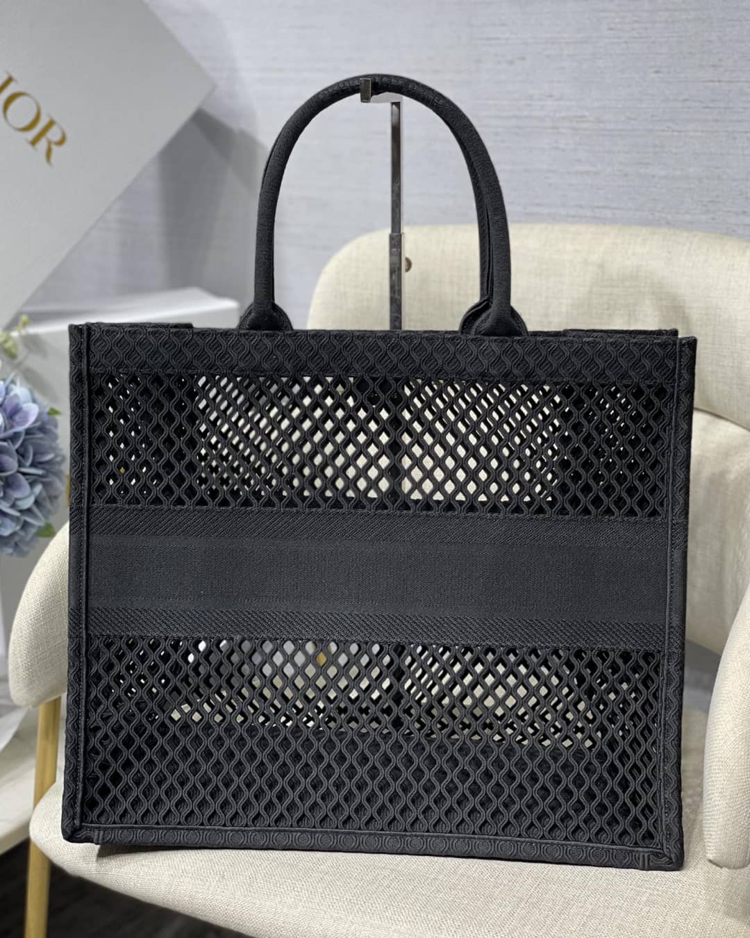 Chr1st1an D10r Mesh Book Tote Bag