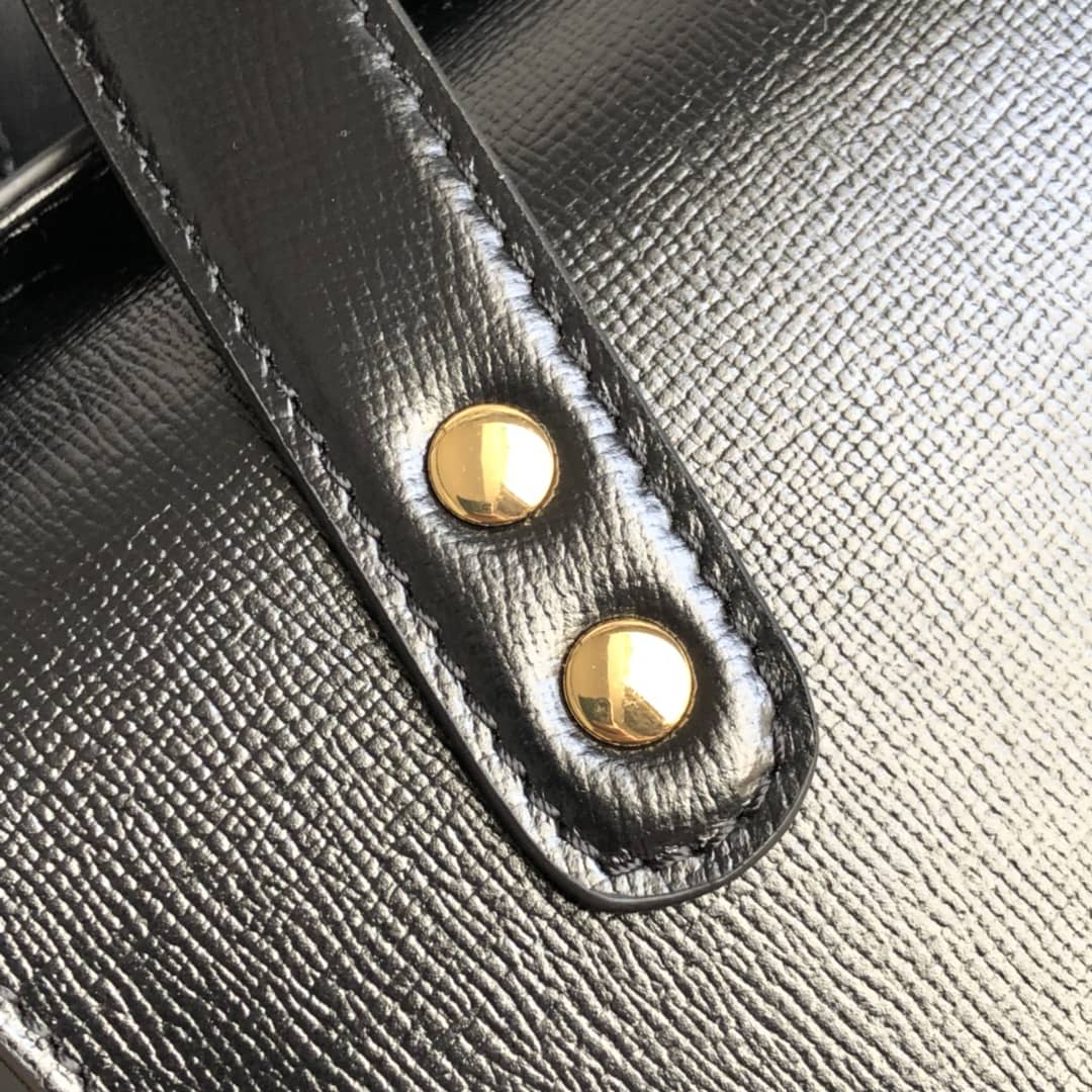 Gvc*1 Horsebit Bag Dupe 1955 Small Top Handle Replica Bag Black 627323