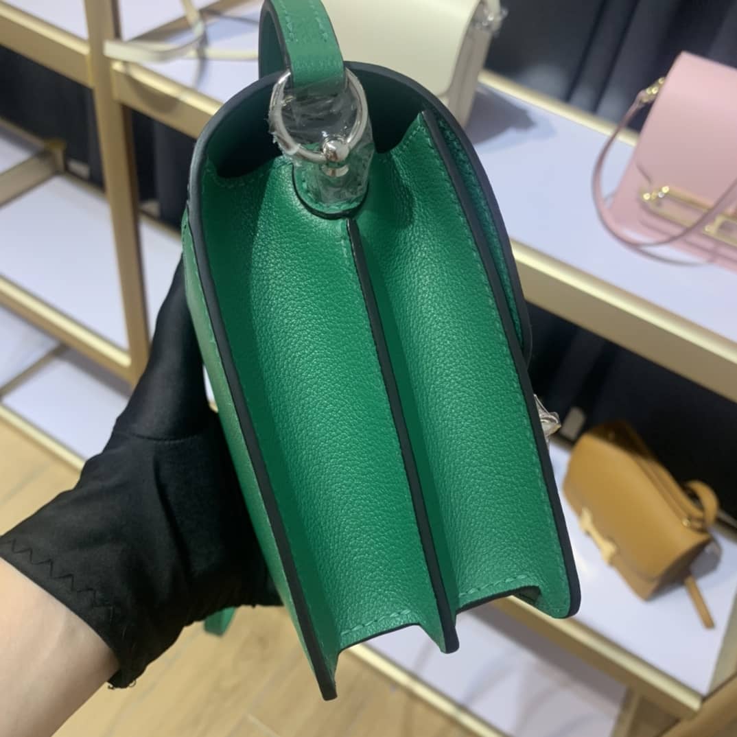 H**me5 Roulis Mini Sac Evercolor Calfskin Leather Crossbody Bag