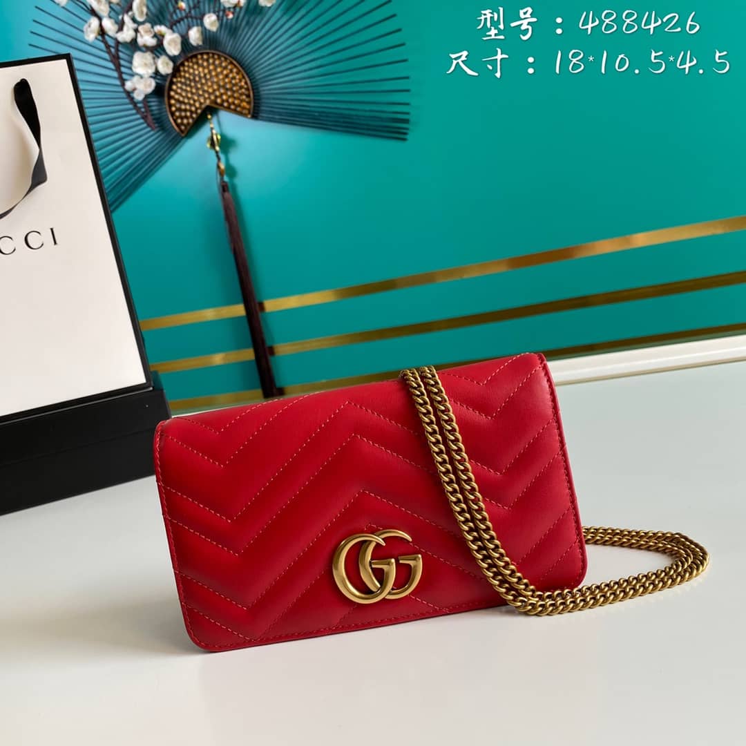 Gvc*1 Crossbody Dupe Marmont GG Matelassé 488426