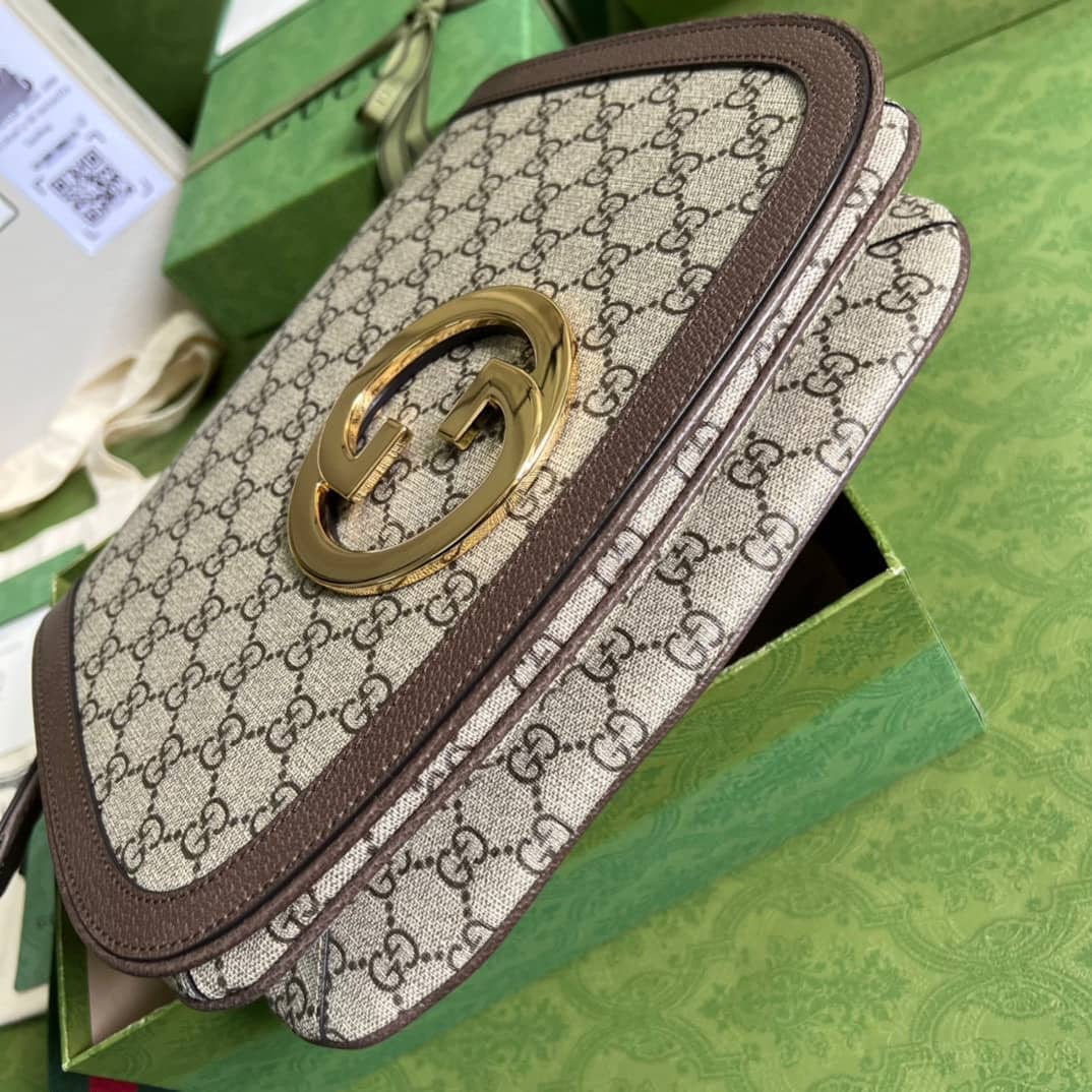Gvc*1 Blondie Medium GG Svp*me Canvas 699210 Replica Crossbody Bag