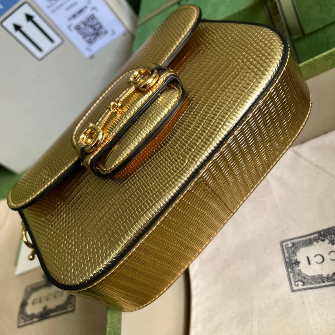 Gvc*1 Horsebit 1955 Lizard Mini 675801 Replica Shoulder Bag
