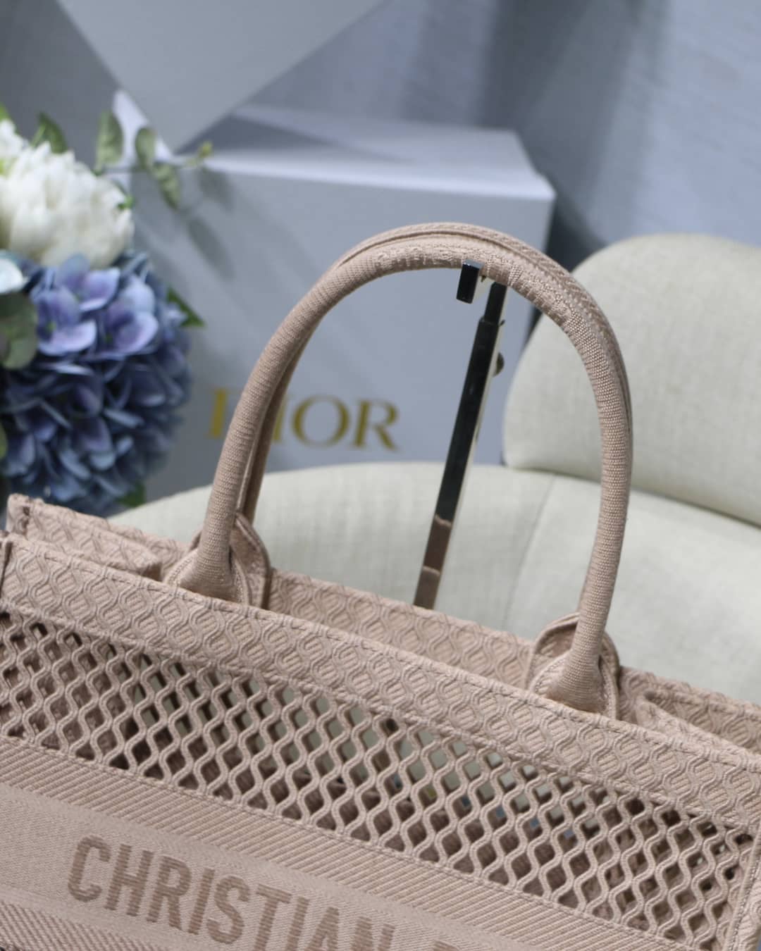 Chr1st1an D10r Mesh Book Tote Bag Dupe