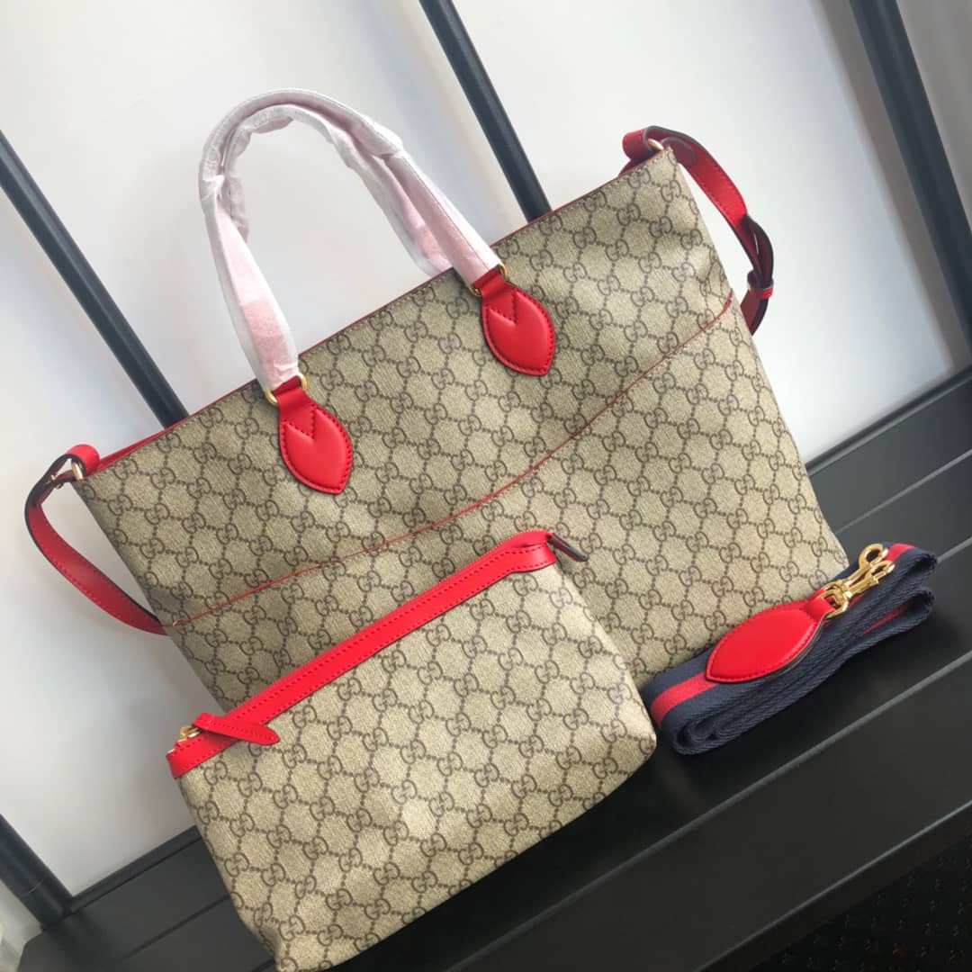 Gvc*1 Soft GG Svp*me Baby Changing Bag Replica Red 457356