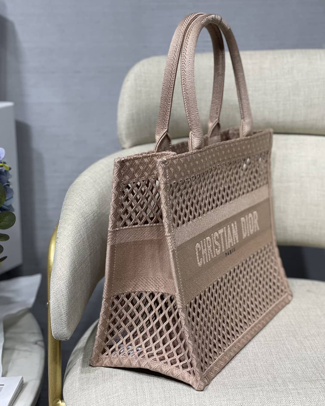 Chr1st1an D10r Mesh Book Tote Bag Dupe