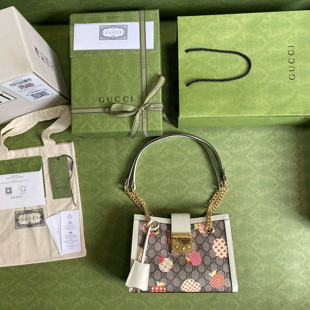 Gvc*1 Padlock Small Berry Tote Replica 498156