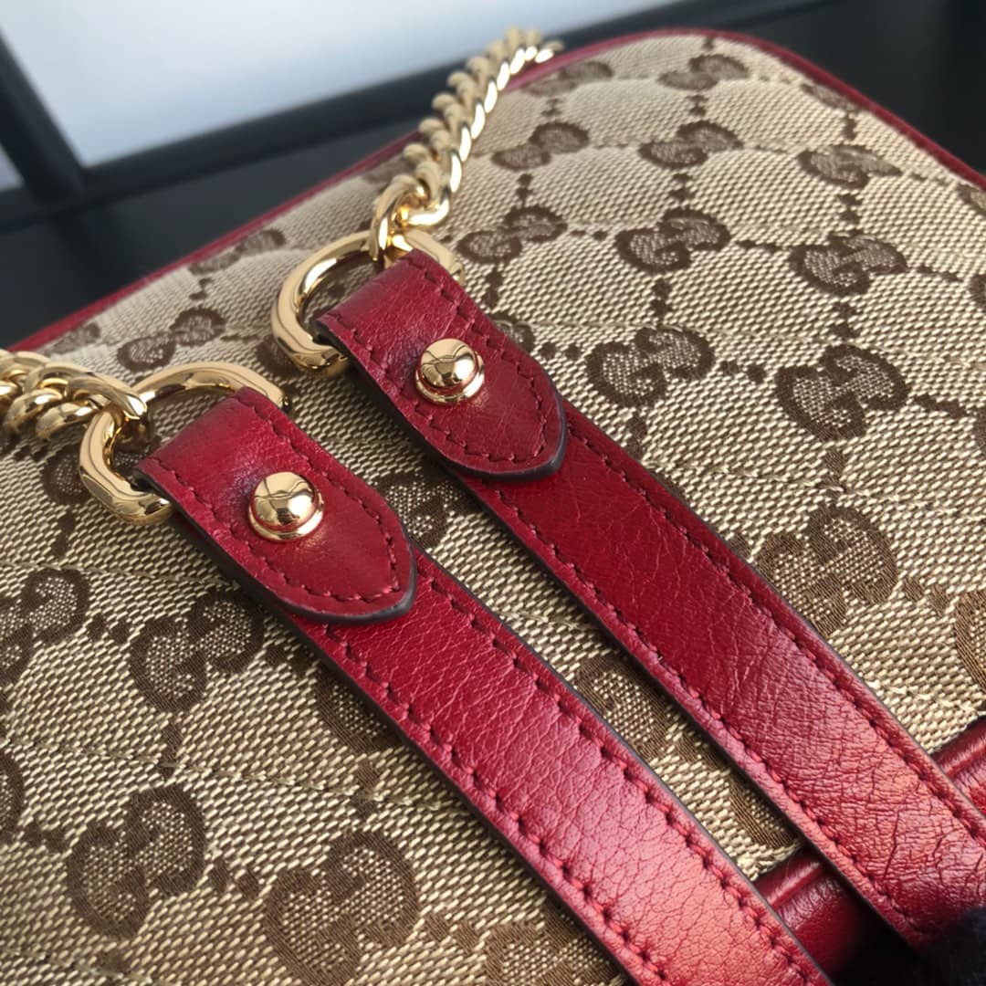 Gvc*1 GG Marmont Matelassé Mini Bag Replica Brown 448065