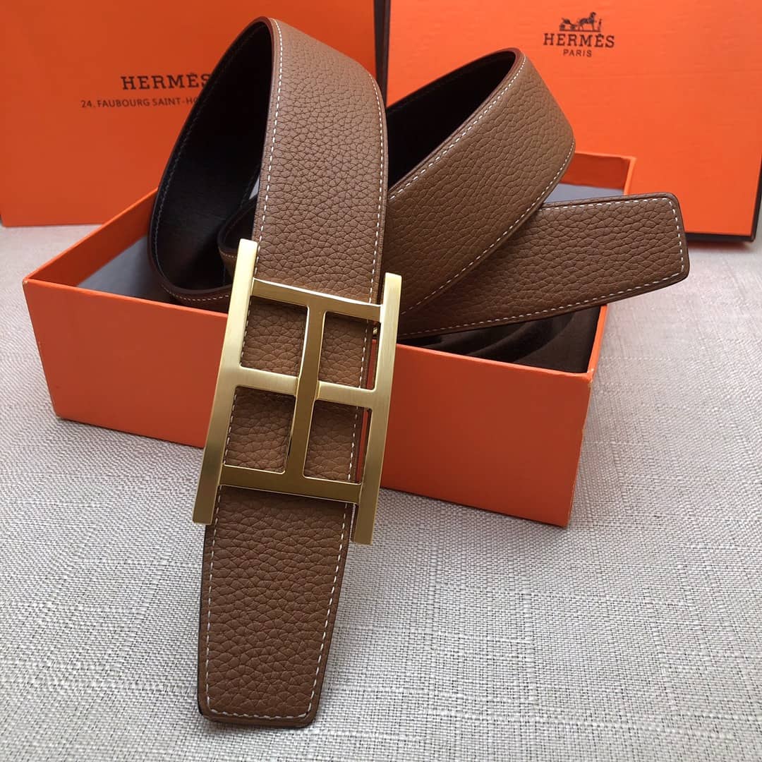 Knockoff H**me5 Logo Belt 38mm