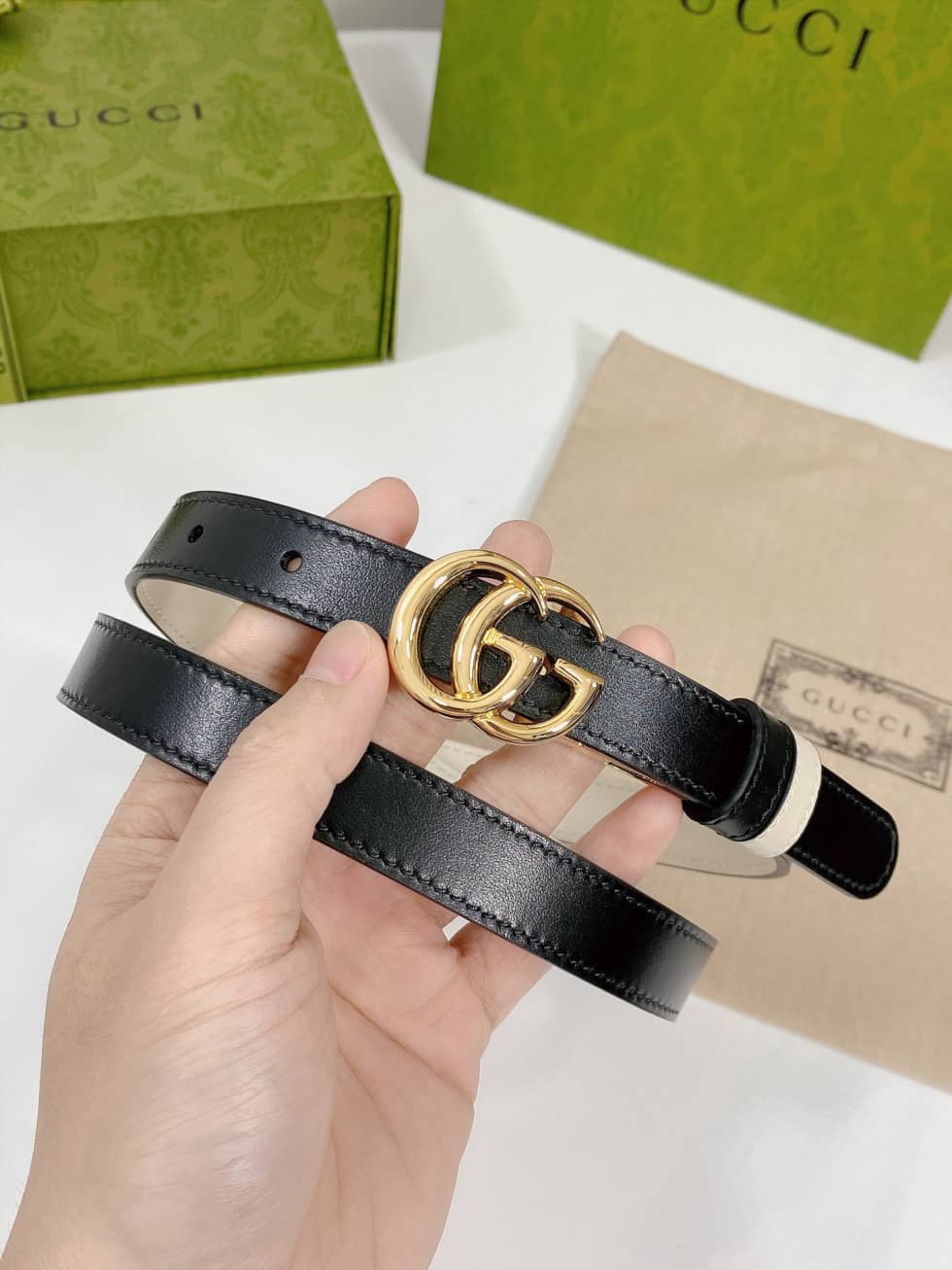 Gvc*1 Belt First Copy 20mm For Lady