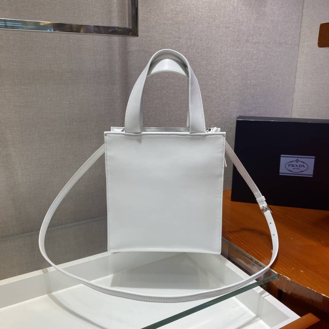 Pra*a Nappa Leather Replica Tote