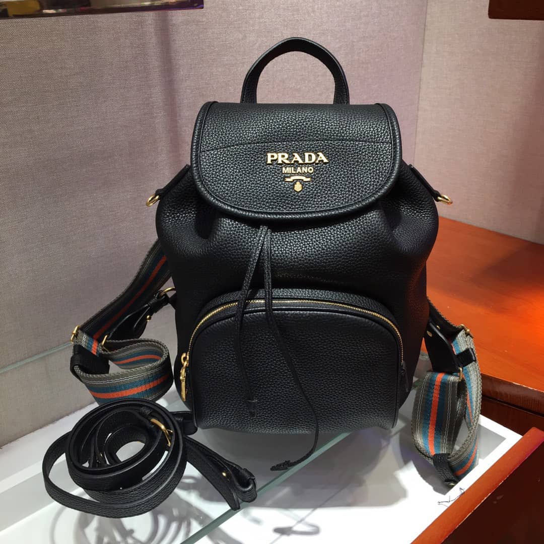 Pra*a Backpack Dupe Calf Leather Leather