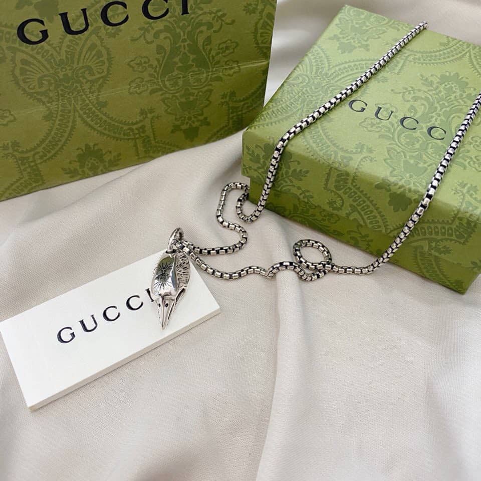 Fake Gvc*1 Logo Necklace