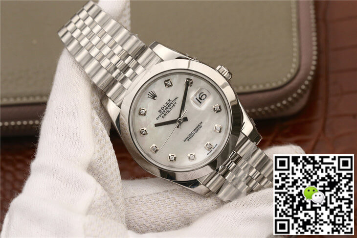 Replica R01ex Datejust M126300 1:1 Best Edition EW Factory White Fritillary Dial