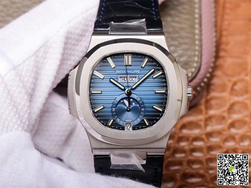 Replica Pat*k Phi1i*pe Nautilus 5726/1A-014 1:1 Best Edition PF Factory Black Strap Swiss ETA324