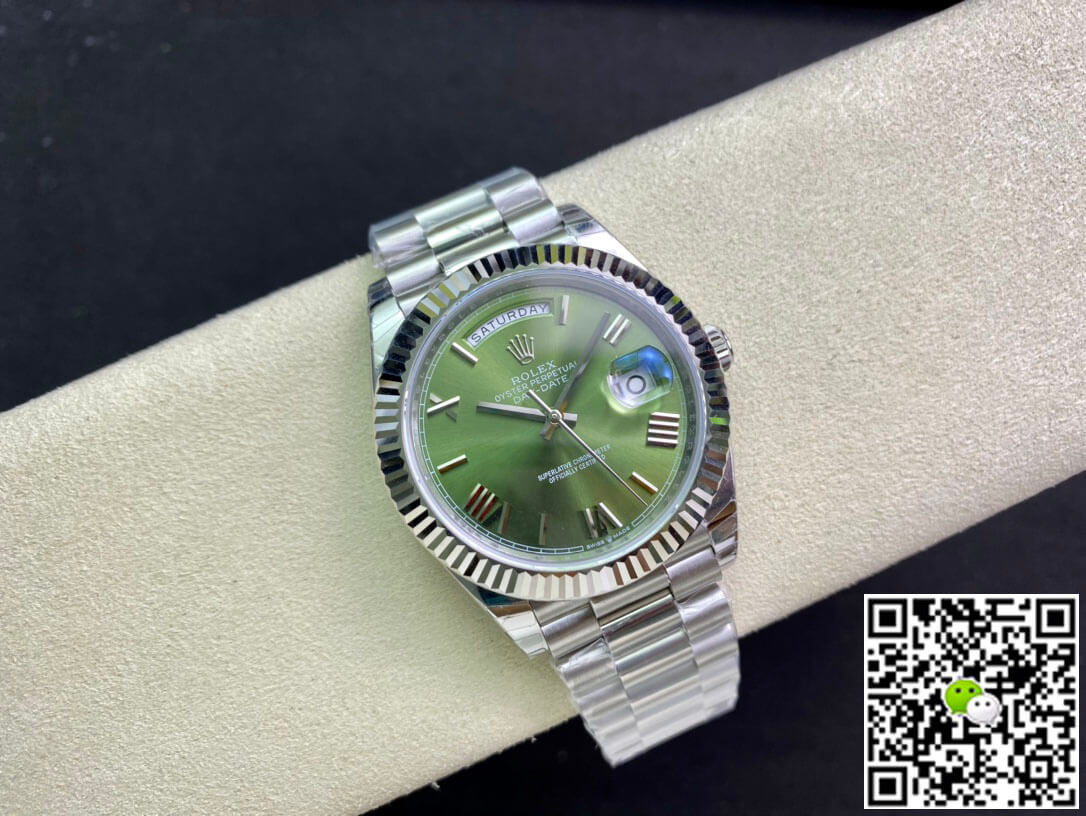 Replica R01ex Day Date M228239-0033 1:1 Best Edition EW Factory Olive Green Dial
