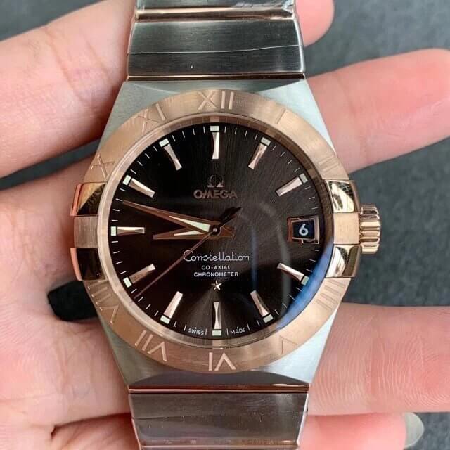 Replica 0me*ga Constellation 123.20.31.20.13.001 1:1 Best Edition VS Factory Dark Brown Dial
