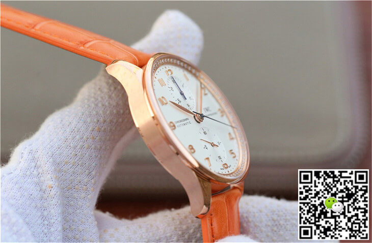 Replica IWC Portuguese ZF Factory 1:1 Best Edition Orange Strap